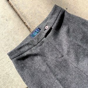 Boden Wool High-waisted Grey Trousers Size 8